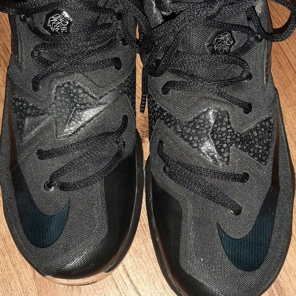 Lebron's 13 all black gum sole